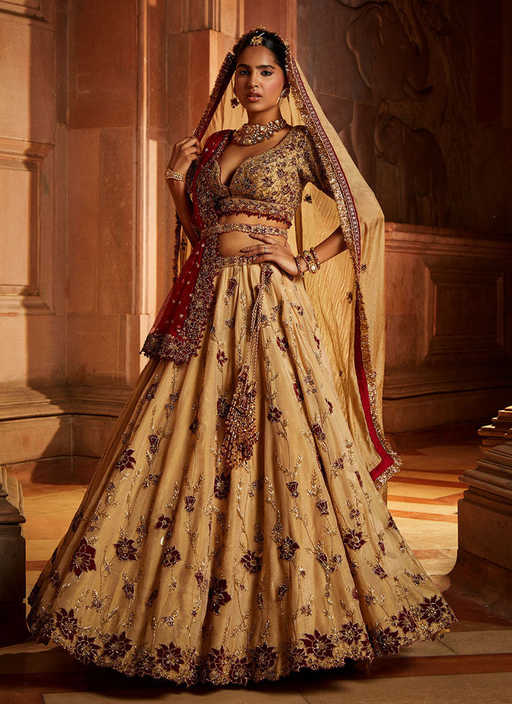 Buy the Latest Indian Bridal Lehenga Choli Online | Panna Sarees