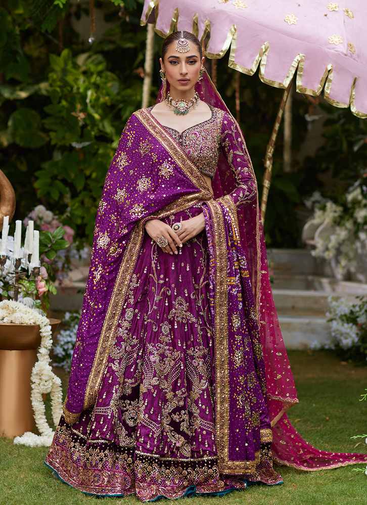 Picture of Zimal Plum Lehenga Choli