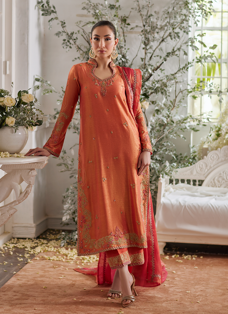 Picture of Ceren Coral Shirt and Dupatta